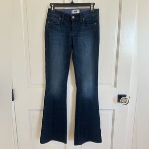 PAIGE Dark Blue Women's Boot Cut Jeans